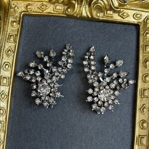 Vintage crystal climbers featuring sparkling stones in a starburst design